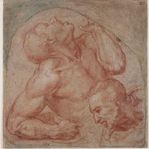 Copie du Jugement dernier - Michelangelo (after) Buonarroti
