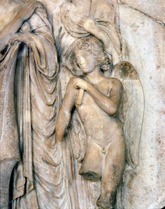 Ange, marbre de Venise, début du XVIe siècle. Cérémonie funéraire, (détail), Musée du Louvre. Sculpture de Michel-Ange. - Michelangelo Buonarroti