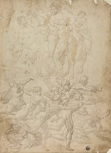 Archers tirant sur un Herm, Triomphe de Bacchus et autres études