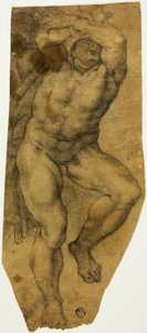 Nu masculin ascendant - Michelangelo Buonarroti
