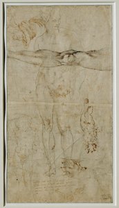 Differents etudes de figures, inscription d