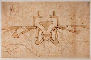 Conception de fortification pour une porte - Michelangelo Buonarroti