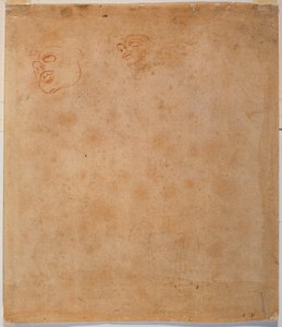 Étude de tête pour le Jonas de la Chapelle Sixtine - Michelangelo Buonarroti