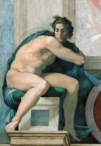 Ignudo plafond de la chapelle Sixtine au Vatican, 1508-1512 - Michelangelo Buonarroti