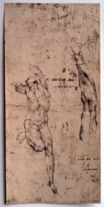 Homme nu, étude de bras