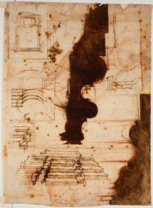 Plans pour escaliers - Michelangelo Buonarroti