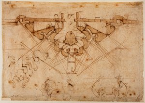 Projet de remparts pour une porte - Michelangelo Buonarroti