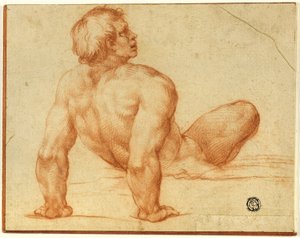 Nu masculin assis - Michelangelo Buonarroti
