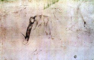 Esquisse de jambes - Michelangelo Buonarroti