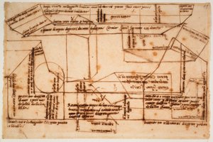 Croquis de blocs de marbre pour le tombeau de Jules II