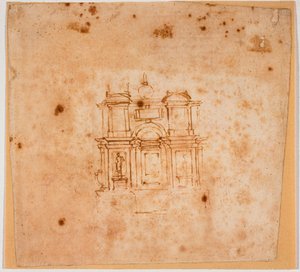 Études pour un monument funéraire pour la Nouvelle Sacristie - Michelangelo Buonarroti