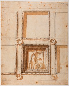 Étude pour la décoration du dôme de la Nouvelle Sacristie - Michelangelo Buonarroti