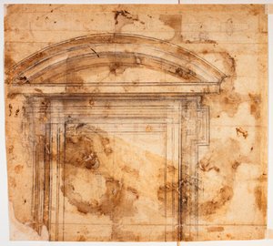 Croquis de fenêtres pour San Giovanni dei Fiorentini - Michelangelo Buonarroti