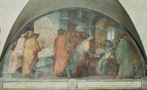 Saint Antonin fonde la Compagnie des Bons Hommes à San Martino, lunette
