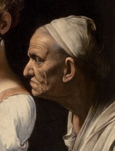 (détail) de serviteur de Judith et Holopherne - Michelangelo Merisi Caravaggio
