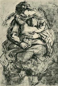Madone et enfant, fin du 16e-début du 17e siècle - Michelangelo Merisi Caravaggio