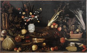 Nature morte avec fleurs et fruits - Michelangelo Merisi da Caravaggio