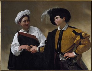 La diseuse de bonne aventure (huile sur toile)
