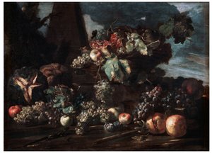 Nature Morte avec Raisins, 17ème siècle - Michelangelo Pace del Campidoglio