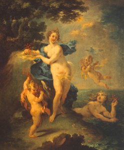 Nymphes avec des coraux