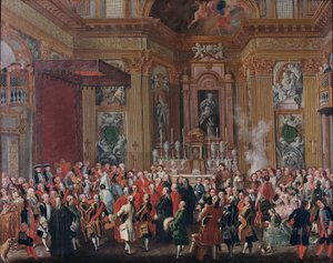 "Ferdinand IV prête serment en tant que roi de Naples".