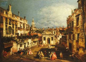 Le Campo San Gallo, Venise, vers 1740