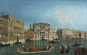Le Grand Canal avec Palazzo Foscari et Palazzo Balbi
