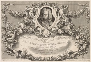 Vues de Venise : Frontispice - Page de titre - Michele Marieschi