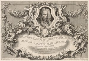 Vues de Venise : Frontispice - Page de titre, 1741 - Michele Marieschi