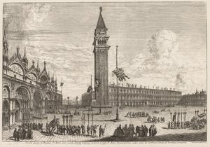 Vues de Venise : Piazza et Piazzetta - Michele Marieschi