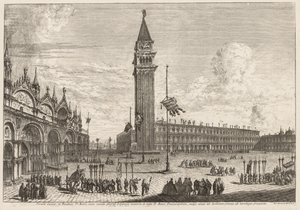 Vues de Venise : Piazza et Piazzetta, 1741 - Michele Marieschi