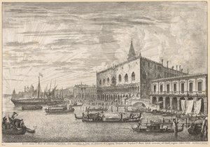 Vues de Venise : Le Molo et S. M. Della Salute - Michele Marieschi