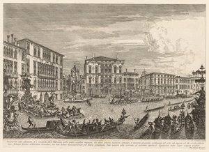Vues de Venise : La régate, 1741 - Michele Marieschi