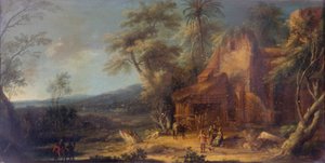 Paysage avec ruine