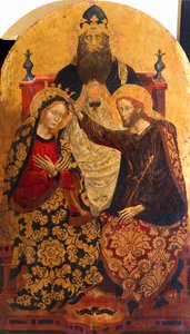 Couronnement de Marie par Michele di Matteo da Bologna (actif 1410-1469)