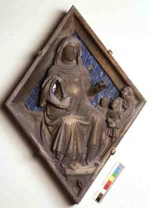 Grammaire, carreau en relief du Campanile