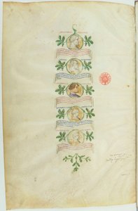 Généalogie des Visconti (BNF, ms lat. 5888) btv1b10020318d, f36 - Michelino Molinari da Besozzo