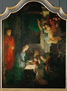 Sainte Nuit (peinture sur bois de chêne)