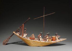 Modèle de bateau, fin de la 11e à début de la 12e dynastie, 2040-1648 av. J.-C.