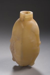 Vase en deux parties en forme de canard (albâtre)