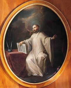 Saint Bernard de Clairvaux, attribué à Miguel Cabrera (1695-1768) - Miguel (attr. to) Cabrera