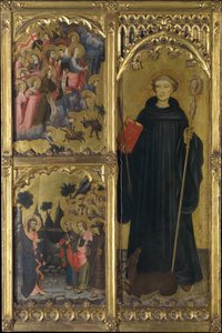 Saint Gilles avec le Christ triomphant sur Satan et la mission des apôtres - Miguel Alcaniz
