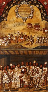 La Conquête du Mexique, Panneau XIX, c.1696-1715 - Miguel Gonzalez