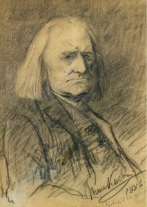 Portrait de Franz Liszt - Mihály Munkácsy