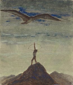 Le Signe du Sagittaire (du cycle "Zodiaque") par Ciurlionis, Mikalojus Konstantinas (1875-1911)