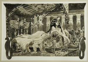 Cléopâtre sur le lit, 1899