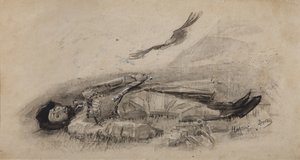 Illustration du poème Ismail-Bey par M. Lermontov, 1889-1891 - Mikhail Aleksandrovich Vrubel