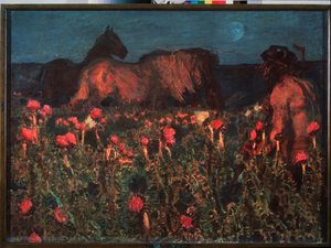 La nuit tombe - Mikhail Aleksandrovich Vrubel