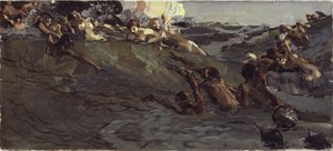 Naiades et tritons jouant, 1899
