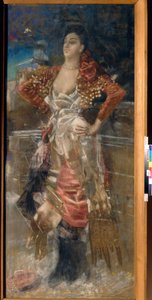 Portrait de la danseuse et actrice Caroline Otero, dite La Belle Otero - Mikhail Aleksandrovich Vrubel